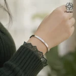 بنگل کارتیر استیل نقره ای کد 509428024-26 - Image 3