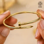 بنگل طرح میخ طلایی کد 509428030-49 - Image 3