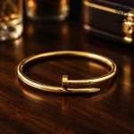 بنگل طرح میخ طلایی کد 509428030-49 - Image 2