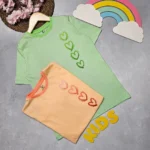 تیشرت دخترانه طرح چهارقلب - Image 2