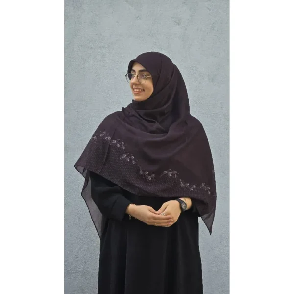 روسری نخی زیتون - Image 25