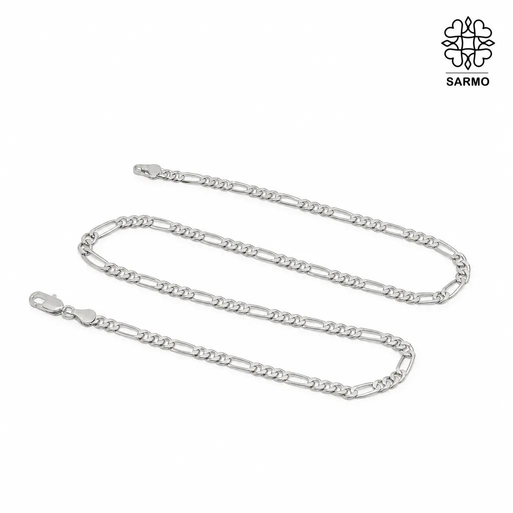زنجیر-تک-طرح-کارتیر-ژوپینگ-کد-405230313-1002-b1XOV زنجیر کارتیر نقره ای ژوپینگ کد 405230313 - Image 1