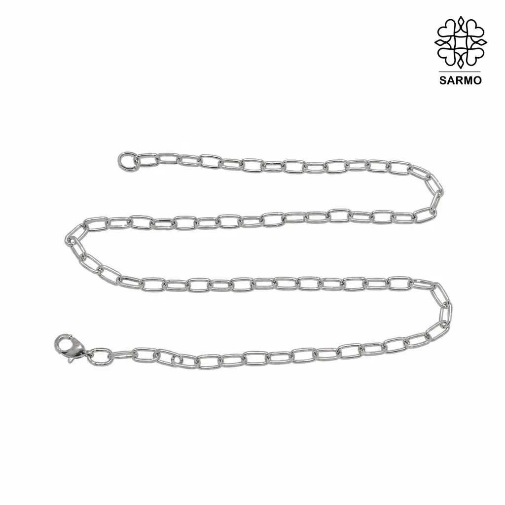 زنجیر-ساده-درشت-نقره-ای-کد-00000013-1006-j5bV9 زنجیر ساده درشت نقره ای کد 00000013 - Image 1