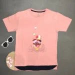 ست تیشرت شلوارک دخترانه طرح بستنی - Image 2