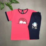 ست تیشرت شلوارک طرح دو فیل - Image 11