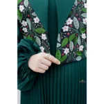 ست پیراهن و جلیقه گلبرگ سبز - Image 4