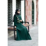 ست پیراهن و جلیقه گلبرگ سبز - Image 5