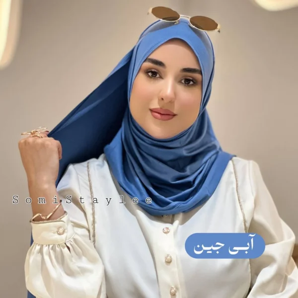 شال کشی کویتی طیف آبی - Image 7