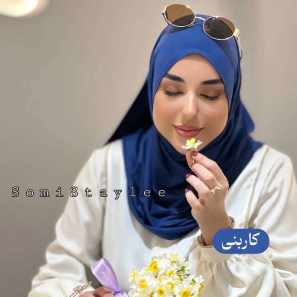 شال کشی کویتی طیف آبی - Image 9