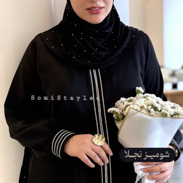 شومیز نجلا نگین نقره ای - Image 39
