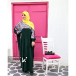 عبا رنگی زنانه کرپ الیزه مدل ترنج - Image 6