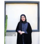 عبا زنانه شیردهی کرپ عبایی رز مشکی - Image 3