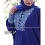 عبا سنتی مجلسی کرپ الیزه رز آبی - Image 3