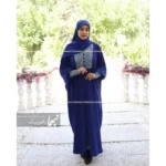عبا سنتی مجلسی کرپ الیزه رز آبی - Image 4
