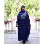 عبا سنتی مجلسی کرپ الیزه رز آبی - Image 6