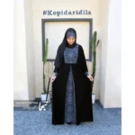 عبا مجلسی سنتی کرپ عبایی رز مشکی
