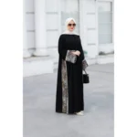 عبا مشکی پلنگی مایا