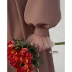 مانتو عبایی سدنا مشکی کد 14011 - Image 4