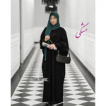 مانتو عبایی طرح پرند - تصویر 2