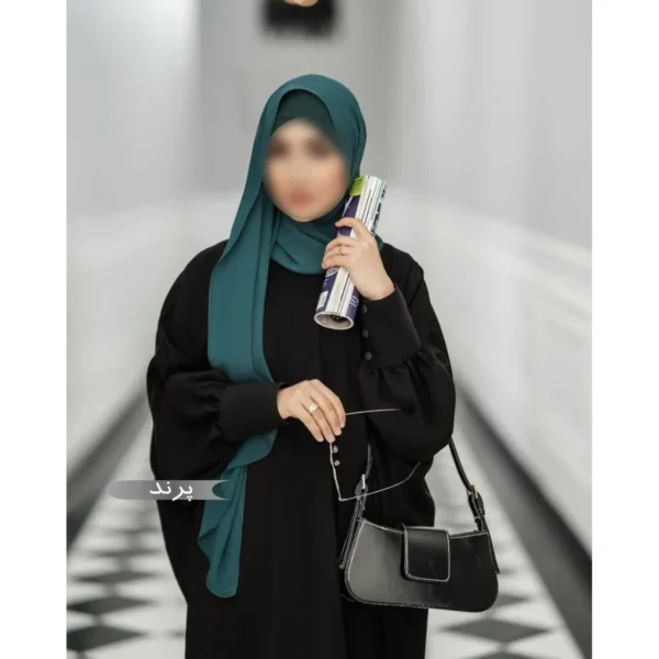 مانتو عبایی طرح پرند - تصویر 5