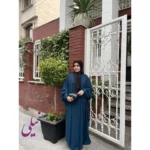 مانتو عبایی طرح پرند - تصویر 8