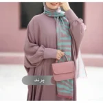 مانتو عبایی طرح پرند - تصویر 25