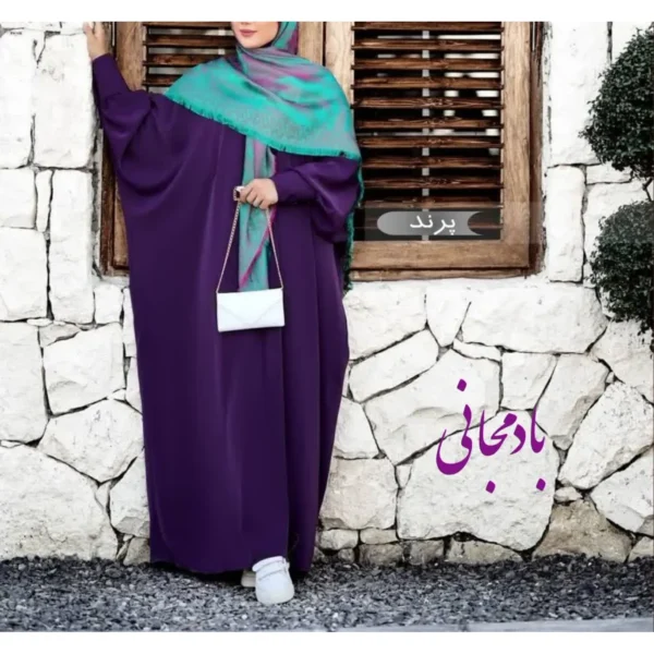 مانتو عبایی طرح پرند - تصویر 33