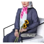 مانتو عبایی مهلا مشکی کد 1404