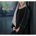 مانتو عبایی نهال مشکی کد 14041