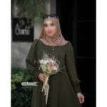 مانتو عبایی یسنا مشکی کد 1403 - Image 3