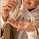 نیم ست گل چهار پر صورتی کد 509428073 - Image 4