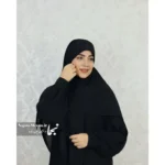 هد روسری مجلسی مشکی مدل گیپور - Image 5