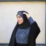 هد شال سنتی مدل رز مشکی نجما - Image 2