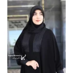هد شال سوزن‌دوزی ضحی تمام مشکی - Image 4