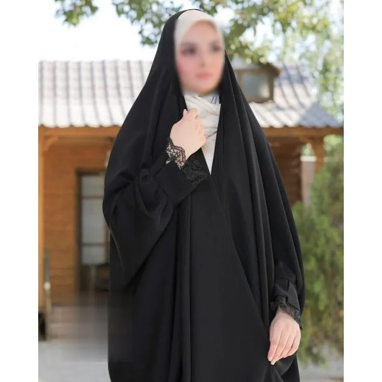 چادر-مشکی-ساده-مچ-پلیسه-مهدیه-6610 چادر مشکی ساده مچ پلیسه (مهدیه) - تصویر 1