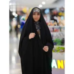 چادر مشکی عربی جواهردوزی آتنا کد 12090 - تصویر 2