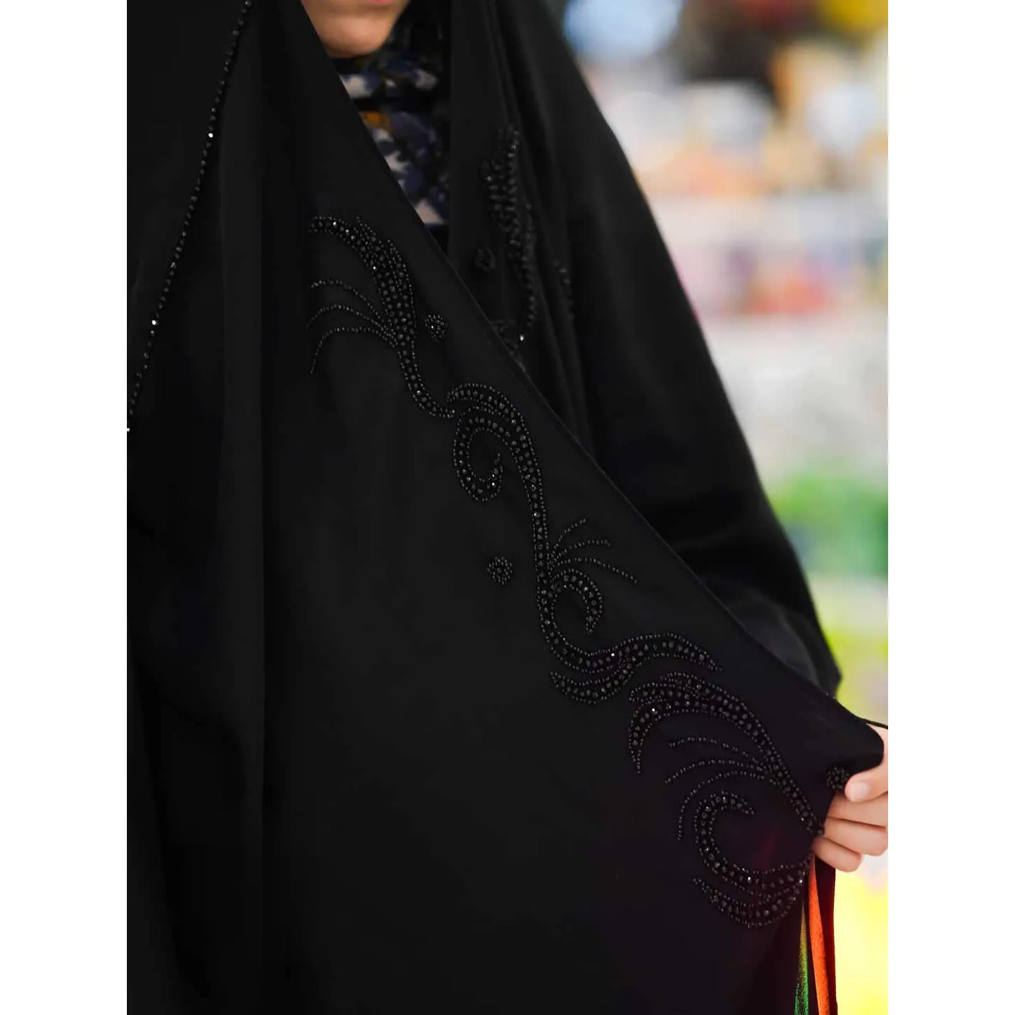 چادر-مشکی-عربی-جواهردوزی-آتنا-کد-12090-6520 چادر مشکی عربی جواهردوزی آتنا کد 12090 - تصویر 1