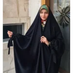 چادر مشکی عربی جواهردوزی تسنیم کد 12041 - Image 3