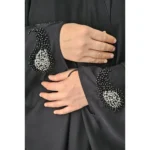 چادر مشکی عربی جواهردوزی طهورا کد 12035 - Image 3