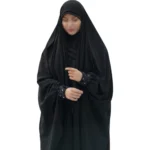 چادر مشکی عربی جواهردوزی فرشته کد 12058 - Image 3