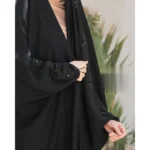 چادر مشکی عربی جواهردوزی مریم کد 12080 - Image 4