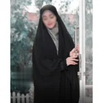 چادر مشکی عربی جواهردوزی مهشید کد 12082 - Image 2