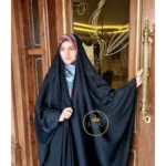 چادر مشکی عربی جواهردوزی نیلو کد 12039 - Image 4