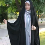 چادر مشکی عربی عبایی جده کد CH001201 - Image 7