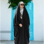 چادر مشکی عربی مچ سنبادی کد 120845 - تصویر 2