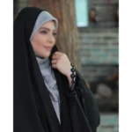 چادر مشکی عربی گلدوزی ترگل کد 12020 - Image 3