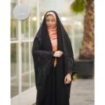 چادر مشکی عربی گلدوزی سوسن کد 12023 - Image 4