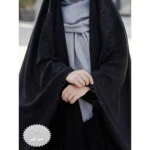 چادر مشکی عربی گلدوزی طرح جواهر کد 12014 - Image 2