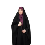 چادر مشکی عربی گلدوزی منیژه کد 12033 - Image 2