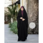 چادر مشکی عربی گلدوزی منیژه کد 12033 - Image 5